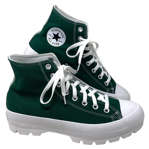 Converse Shoes - Converse Ctas Lugged Shoes Casual Canvas Green White Women Custom 571211C-WTGRWT
